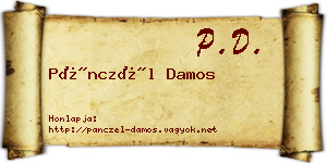 Pánczél Damos névjegykártya